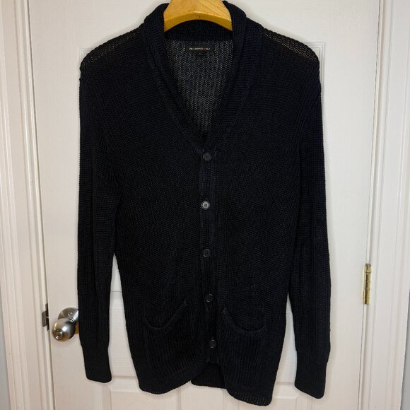 John Varvatos Knit Linen Cardigan Sweater NEVADO Size XL - Picture 1 of 6